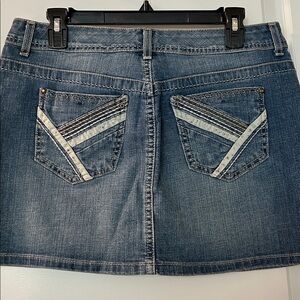 VAC  Blue Denim Mini Skirt